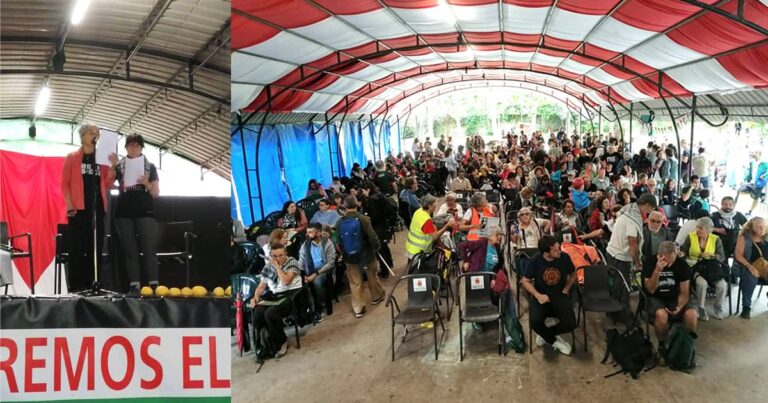 Marcha por Gaza 15 junio 2025 lectura comunicado